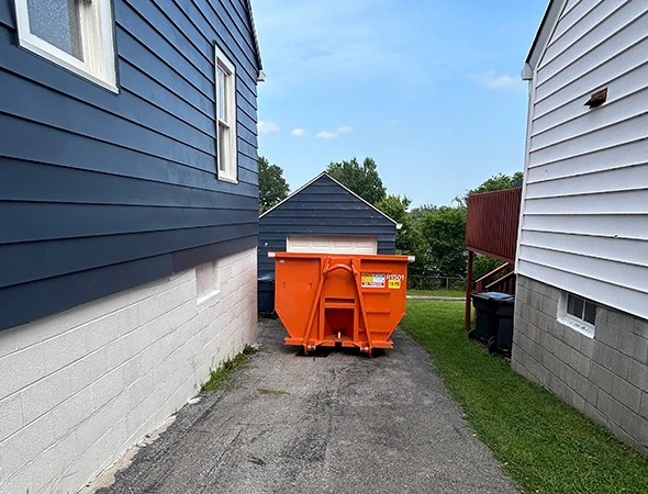 Large roll-off dumpster for Danville dumpster rental services
