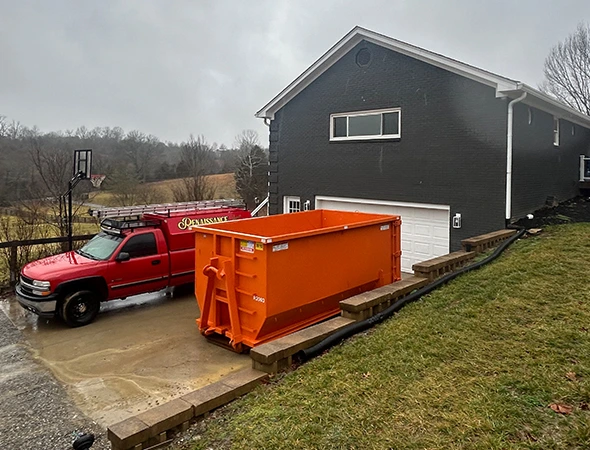 Fast delivery of dumpsters for rental services in Danville, KY