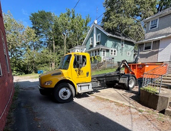 Large roll-off dumpster for residential projects in Nicholasville, KY