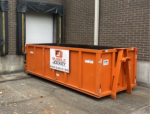 “Large roll-off dumpster for contractor projects in Danville, KY