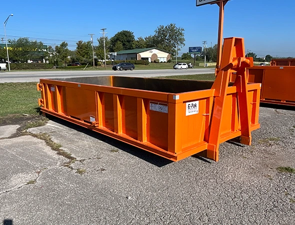 Construction site with contractor dumpster rental in Danville, KY