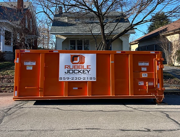Large roll-off dumpster for residential and commercial projects in Lexington, KY”